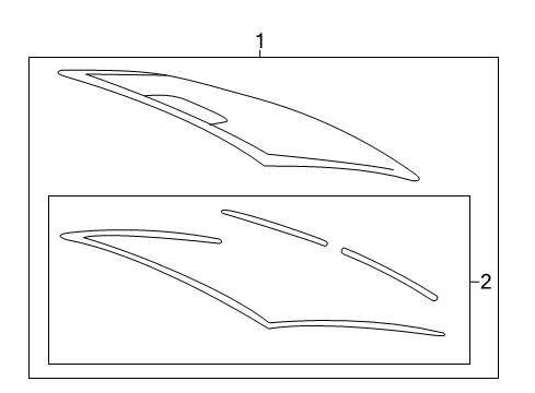 2017 Chevy SS Back Glass Diagram