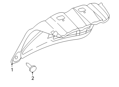 2005 Buick Park Avenue Interior Trim - Trunk Lid Diagram