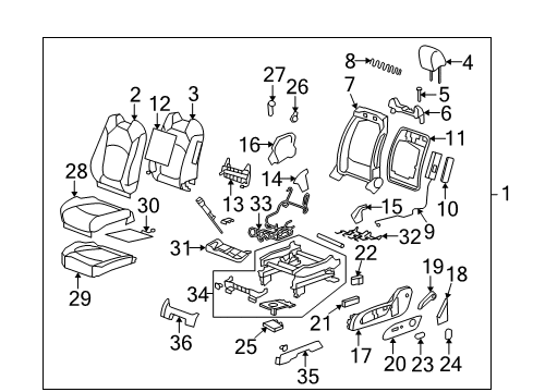 2007 Saturn Outlook Power Seats Diagram
