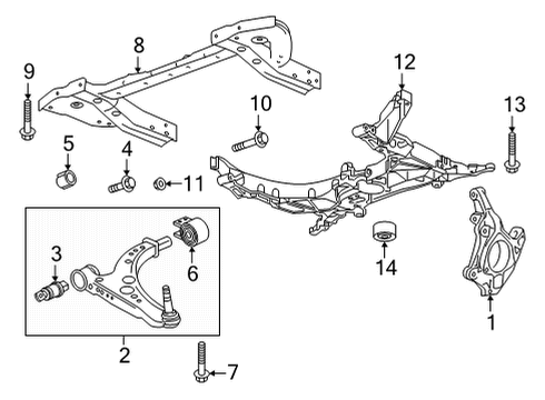 2023 Chevy Bolt EUV Bushings, Lower Diagram for 42805207