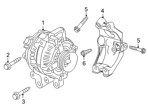 2014 Cadillac CTS Alternator Diagram 3 - Thumbnail
