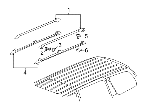 2005 Saturn Relay Luggage Carrier Diagram