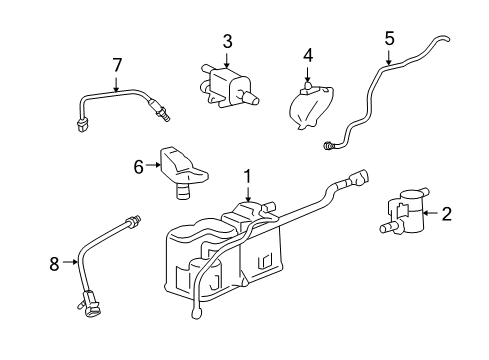 2009 Saturn Aura Vent Control Solenoid Diagram for 12579283