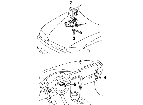 1998 Chevy Prizm Control Module Diagram for 94859069