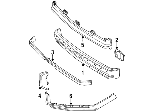 1989 GMC S15 Nameplate, Front Diagram for 15568363