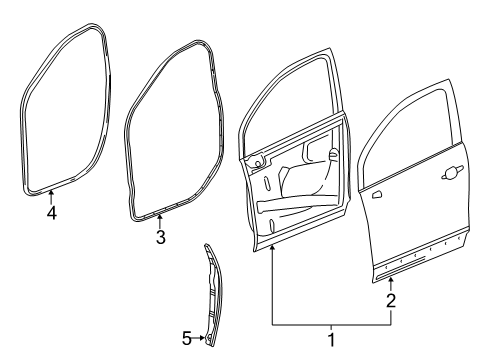 2020 Buick Encore Front Door Diagram