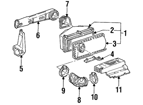1994 GMC C2500 Suburban Filters Diagram 2 - Thumbnail