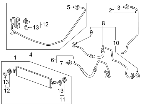 2020 Chevy Blazer Outlet Hose Diagram for 84389088
