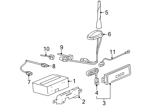 2006 Hummer H2 Communication System Components Diagram