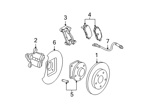 2007 Pontiac Grand Prix Rear Brakes Diagram