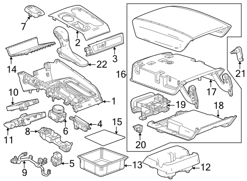 2023 Chevy Colorado Control Cable Diagram for 85623582