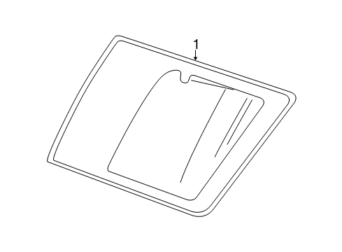2017 GMC Yukon Quarter Panel - Glass & Hardware Diagram
