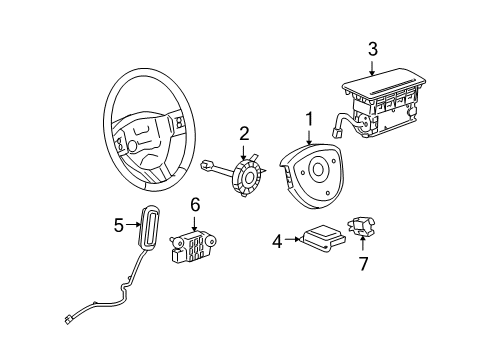 2008 Chevy Uplander Air Bag Components Diagram