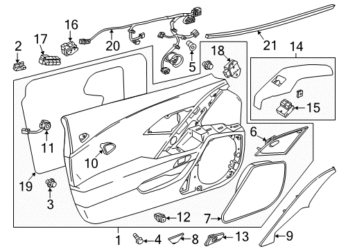 2014 Chevy Corvette Door & Components, Electrical Diagram 2 - Thumbnail