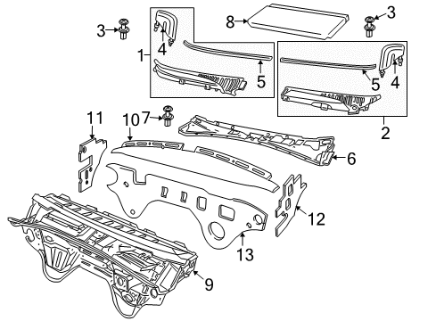 2005 Pontiac GTO Dash Panel Diagram for 92209797