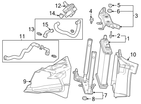 2022 Cadillac CT5 Thermostat Gasket Diagram for 12620318