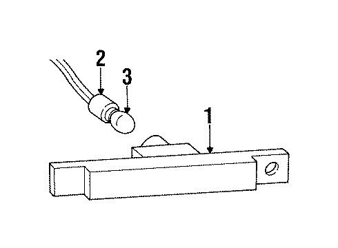 1994 Saturn SL2 Side Marker Lamps Diagram