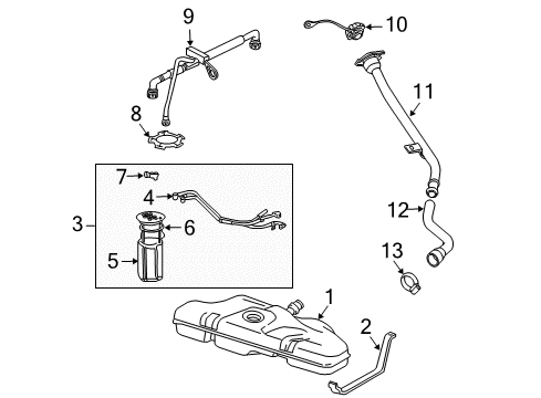 2005 Chevy Cavalier Fuel Supply Diagram
