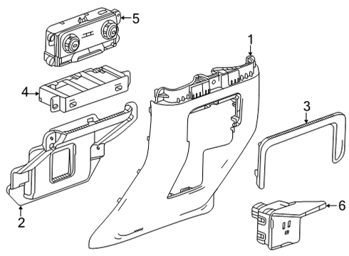 2023 Chevy Suburban Center Console Diagram 5 - Thumbnail