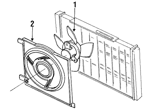 1993 Pontiac LeMans Cooling System, Radiator, Water Pump, Cooling Fan Diagram 1 - Thumbnail