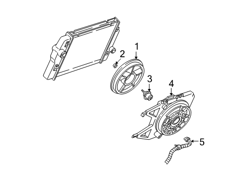 1994 Chevy Camaro Cooling System, Radiator, Water Pump, Cooling Fan Diagram 4 - Thumbnail