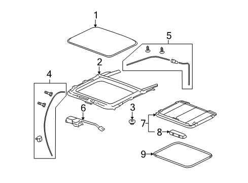 2008 Pontiac G5 Sunroof Diagram