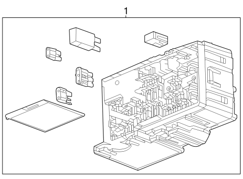 2023 GMC Canyon Junction Block Diagram for 85598799