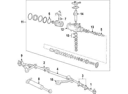 1984 Cadillac Fleetwood Rack Diagram for 5695513
