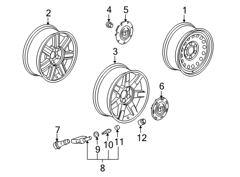 2007 Cadillac Escalade Tire Pressure Monitoring Diagram