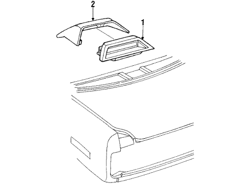 1994 Buick Regal High Mount Lamps Diagram