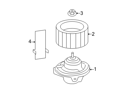 2005 Chevy Equinox Blower Motor & Fan Diagram