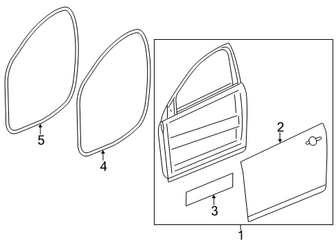 2019 Chevy Cruze Front Door Diagram