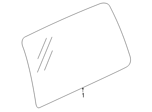 2005 Saturn Relay Side Loading Door - Glass & Hardware Diagram