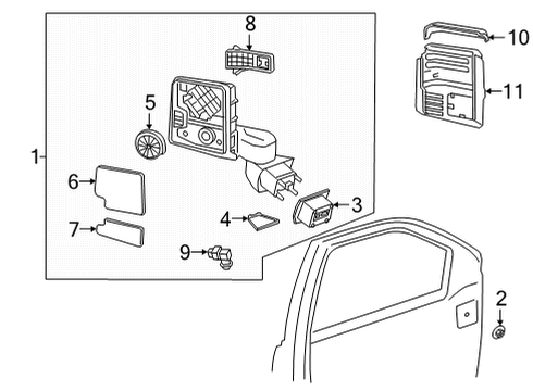 2023 Chevy Silverado 2500 HD Automatic Temperature Controls Diagram 6 - Thumbnail