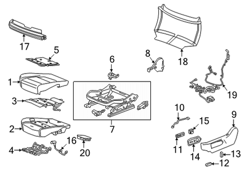 2023 Cadillac Escalade ESV Power Seats Diagram 2 - Thumbnail