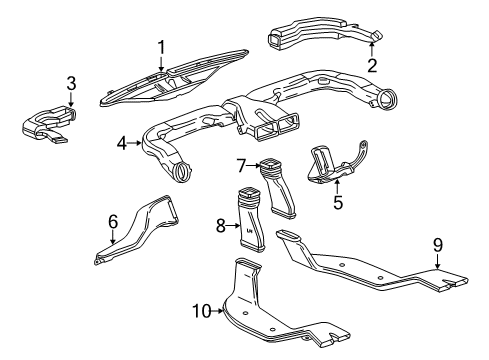 2022 Chevy Trax Ducts Diagram