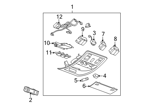 2012 Cadillac Escalade ESV Sunroof Diagram