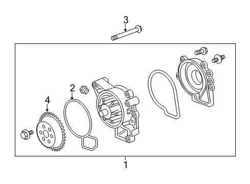 2012 Buick LaCrosse Cooling System, Radiator, Water Pump, Cooling Fan Diagram 1 - Thumbnail