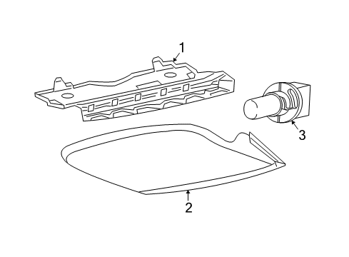 2004 Saturn Ion High Mount Lamps Diagram 1 - Thumbnail