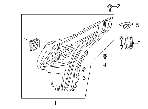 2018 Cadillac CT6 Control Unit Diagram for 23161170