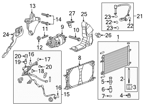 2014 Buick Regal Pressure Hose Cap Diagram for 84074312