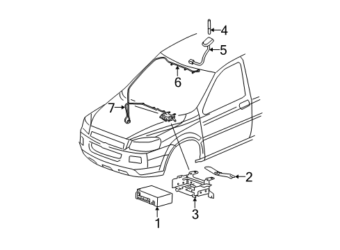 2008 Chevy Uplander Electrical Components Diagram