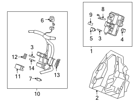2006 Cadillac XLR Fusible Link, Light Blue Diagram for 84083269