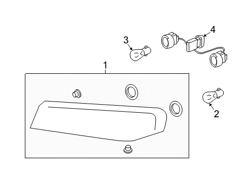 2012 GMC Canyon Park & Signal Lamps Diagram