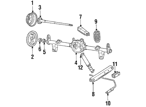 1986 Oldsmobile Custom Cruiser Rear Brakes Diagram