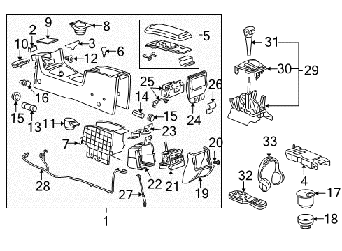2004 Chevy Malibu Shifter Assembly Diagram for 15248201