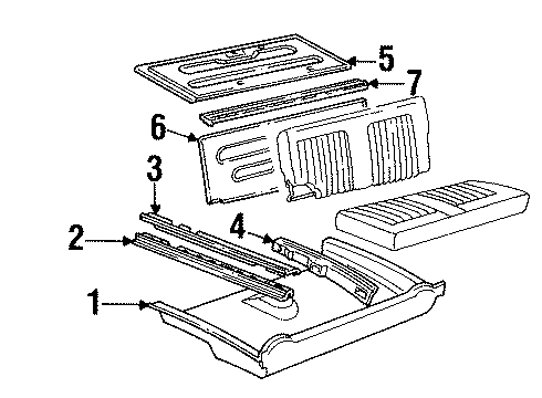 1995 Buick Roadmaster Speaker, Rear Diagram for 16177751
