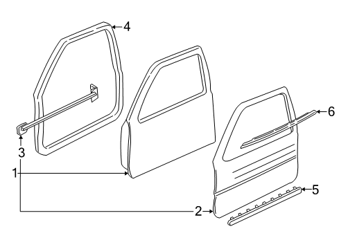 2004 Buick Regal Front Door Diagram