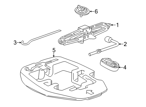 2017 Chevy Sonic Jack & Components Diagram