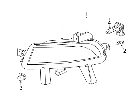 2014 Buick LaCrosse Daytime Running Lamps Diagram